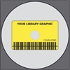 Stregkodeetiket til DVD/CD-ROM 50x80/�117 acetat, GUL m/print m/tr�d