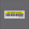 Bogstregkodeetiket 25x77/35x87 acetat FARVET m/print