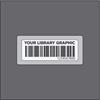 Bogstregkodeetiket 25x68/36,5x80 acetat HVID m/print