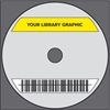 Stregkodeetiket til DVD/CD-ROM 2 x 15x90/�117 acetat, FARVET/HVID m/print m/tr�d
