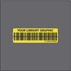 Fjernl�nsetiket 25x77/25x77 FARVET m/tr�d