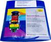 Bibliotekslomme til 3 discs. Filtindl�g, BL� PP
