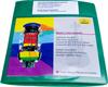 Bibliotekslomme til 3 discs. Filtindl�g, GR�N PP