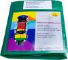 Bibliotekslomme til 5 discs. Filtindl�g, GR�N PP