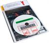 AV h�j bibliotekslomme til 1 disc. Piktogram for stregkodeanbringelse, PP