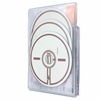 RFID bibliotekslomme til Digi-Pak med 3 discs