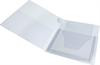 AV mappe med 2 lommer: 1 elastisk, 1 volumen med flap. HVID