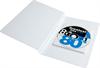 CD mappe med tray til 1 disc, HVID