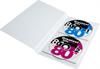 CD mappe med tray til 2 disc, HVID